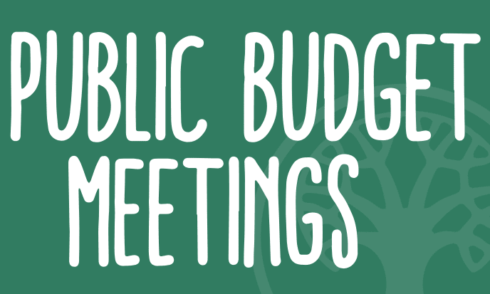 Public Budget Meetings Public Budget Meetings